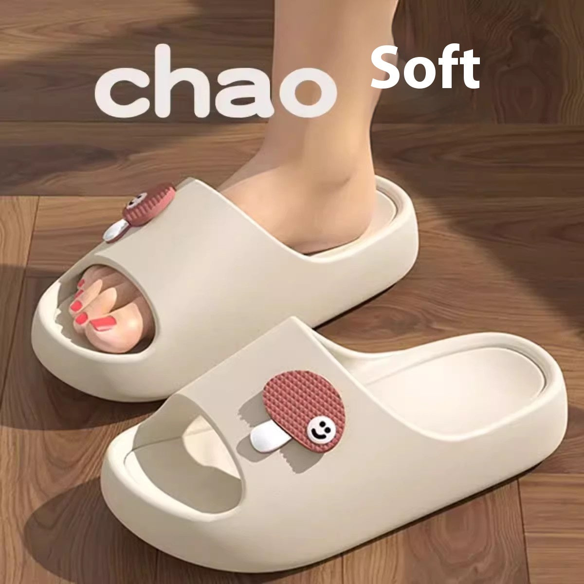 Cute Cartoon Dog Slippers, Non-slip Bathroom & Floor Summer House Shoes