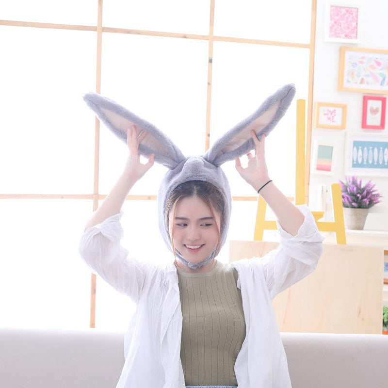 Bunny Ears Hat, Plush Headgear & Cute Photo Prop