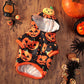 Halloween Pumpkin Pet Costume, Crystal Velvet Pumpkin Dress & Sweater for Dogs & Cats (S–2XL)