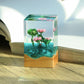 Micro Beauty: Handmade Drip Rubber Lotus Frog Stamp Micro Landscape Ornament.