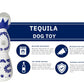 Cheers to Playtime: Funny Tequila "Boujee" Plush Dog Toy with Squeaker (All Dog Sizes).
