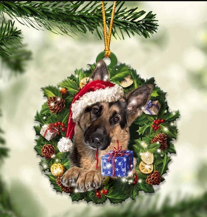 Sleeping Dog Angel Car Pendant, Acrylic Hanging Ornament for Cars, Doors & Home Decor