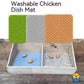 Can Be Cut to Clean Chicken Coop with Chicken Eggs Pet Bed, Silicone Nesting Pad