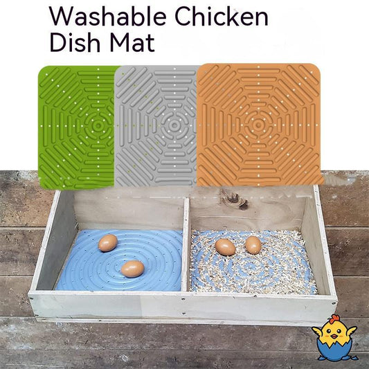 Can Be Cut to Clean Chicken Coop with Chicken Eggs Pet Bed, Silicone Nesting Pad