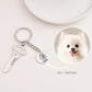 Ins Pet Cat and Dog Photo DIY Keychain