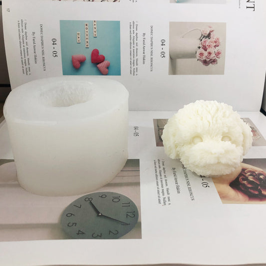 3D Cute Teddy Dog Head Silicone Mold, Baking & Craft Ornament Mold