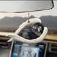 Sleeping Dog Angel Car Pendant, Acrylic Hanging Ornament for Cars, Doors & Home Decor
