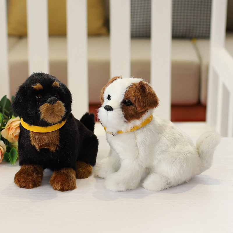 Best of Breeds: Simulated Animal Dog Plush Doll ($\mathbf{20\text{cm}}$, Labrador, Rottweiler, & More).