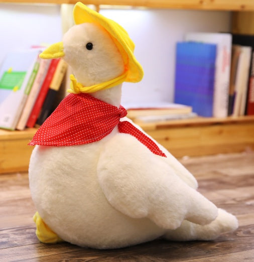 Cute Plush Duck Doll – Soft Imitation Rabbit Fur Duck Plush Toy