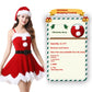 Christmas Bunny Cosplay Uniform, Gold Velvet Women’s Costume Set (Free Size)