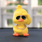 Insta-Worthy Ride: Little Yellow Social Duck Cartoon Resin Car Interior Ornaments.