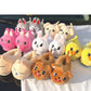 Men’s Rabbit & Chicken Cotton Slippers, Soft Indoor Animal Plush Home Shoes