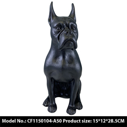 Dog Ornaments for Home Decoration, Modern Simple Resin Figurines for Living Room & Study