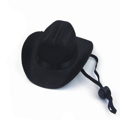 Pet Cowboy Hat, Adjustable Funny Headgear for Dogs & Cats | Outdoor Cosplay & Photo Props