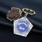 Wizardly Sweet: Chocolate Frog Hangtag Keychain of the Magic Academy.