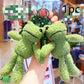 Ultra-Soft Green Frog Plush Keychain Pendant or Mini Wallet.