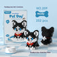 Cute Pet Cat and Dog Assembled Ornaments, DIY Particle Model Collectibles