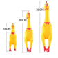 Pet Dog Squeak Toy – Screaming Chicken Rubber Chew Toy (Durable Yellow Exhaust Chicken)