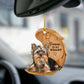 Sleeping Angel Dog Car Pendant, Acrylic Hanging Ornament for Cars, Doors & Home Displays
