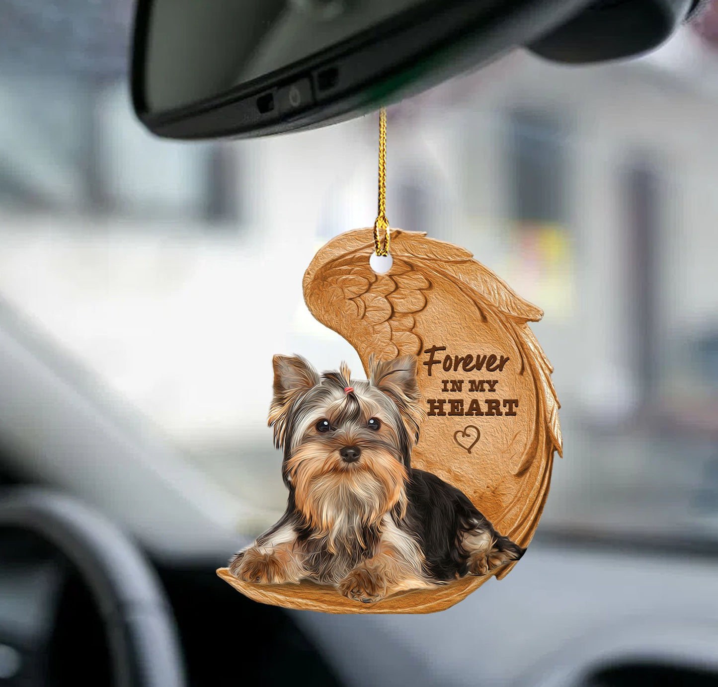 Sleeping Angel Dog Car Pendant, Acrylic Hanging Ornament for Cars, Doors & Home Displays