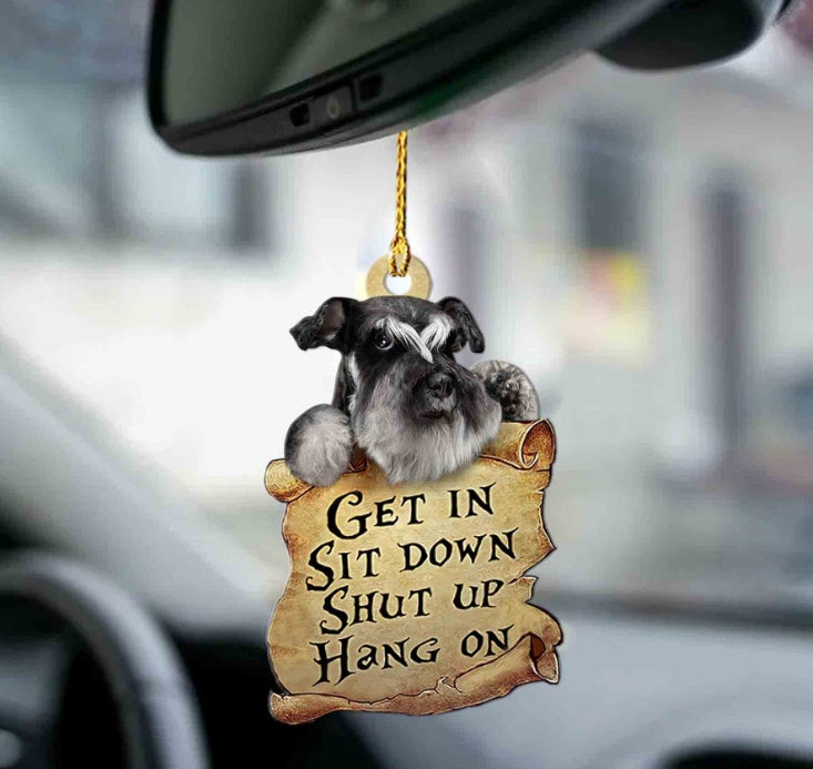 Sleeping Dog Angel Car Pendant, Acrylic Hanging Ornament for Cars, Doors & Home Decor