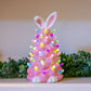Easter Bunny Ceramic Tree Decorations, Glowing Spring Bunny Ornaments