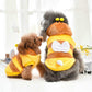 Cat & Dog Autumn/Winter Warm Bee Costume, Yellow Pet Coat for Medium & Large Pets