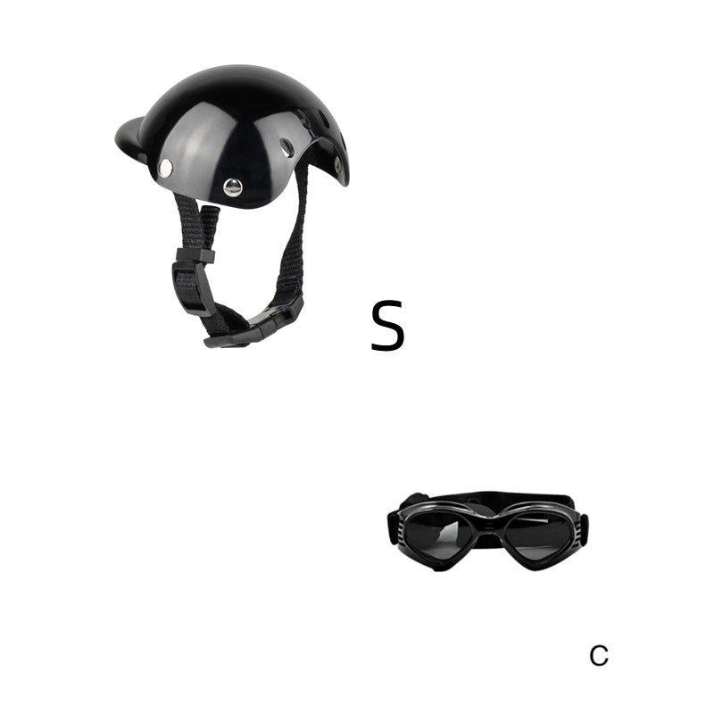 Pet Motorcycle Helmet, Cool ABS Protective Hat for Dogs & Cats