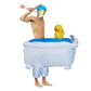 Quirky Fun: Dance Party Funny Bathtub Duck Inflatable Costume (Adult, Average Size).