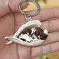 Creative Fashion Cute Dog-Shaped Acrylic Keychain, Single/Double-Sided Print