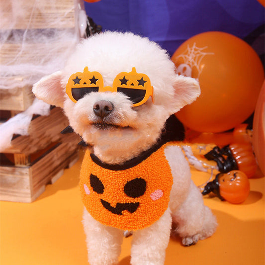 Halloween Cat & Dog Accessories, Festive Plastic Ornaments for Spooky Atmosphere