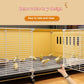 Chicken Cage Splash-Proof Indoor Feeding Set – Household Chick Rearing Kit with Trough, Bowls & Nest Options
