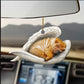 Sleeping Dog Angel Car Pendant, Acrylic Hanging Ornament for Cars, Doors & Home Decor