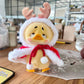 Annoying Duck Doll Clothes – Christmas Antler Cloak Outfit for 15cm Plush Toys