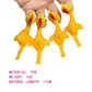 Novelty Catapulted Ejection Chicken Toy – Light Rubber Flying Prank Toy