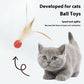 Elastic Chicken Fur Ball Cat Toy – Self-Hit Bouncing Pet Toy (Single & 3-Pack Options)
