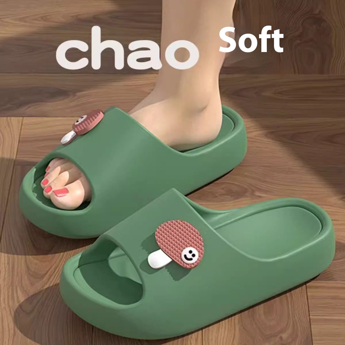 Cute Cartoon Dog Slippers, Non-slip Bathroom & Floor Summer House Shoes