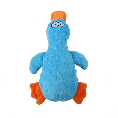 Crinkle & Squeak Fun: Plush Duck Dog Interactive Toy (Bite Resistant, $\mathbf{27\text{cm}}$).