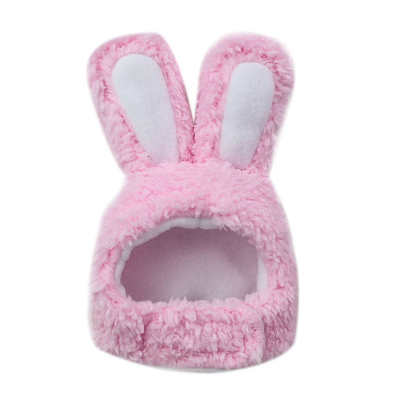 Cat & Dog Bunny Hat, Soft Cashmere Pet Hat for Small to Medium Pets