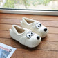 Cute Dog Shoes EVA Winter House Shoes, Unisex Fuzzy Cartoon Slippers