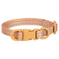 Double D-Ring Release Buckle Reflective Dog Collar, Durable Nylon Webbing Pet Collar