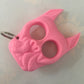 Dog Head Keychain, Girl Self-Defense Finger Lock