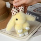 Cartoon Plush Bunny Keychain, Cute 13cm Rabbit Pendant with Bowknot