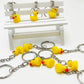 Pocket Pal: Creative Cartoon Mini Small Yellow Duck Keychain (Resin Pendant).