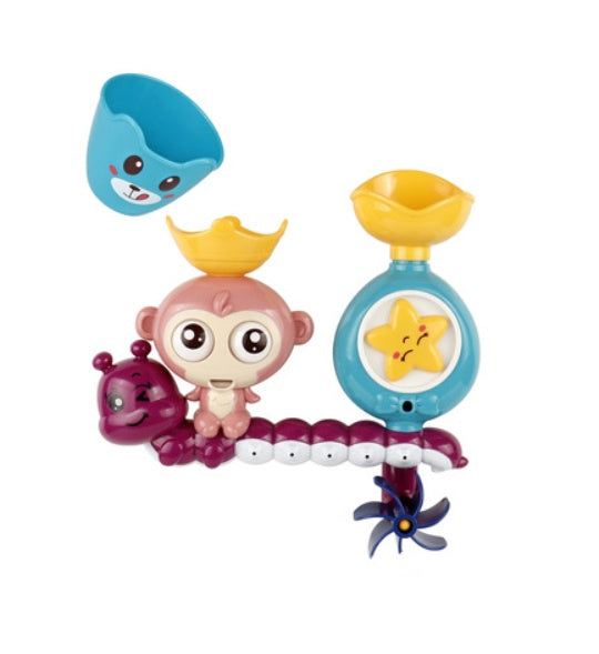 Fun in the Tub: Educational Duck Waterwheel Bath Toy for Babies.