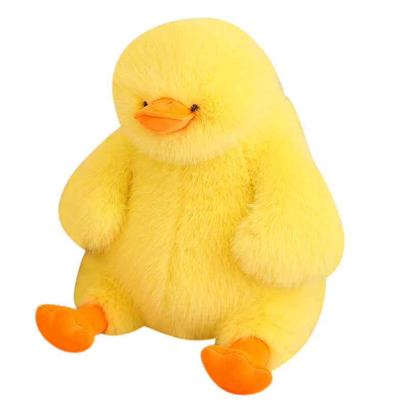 Cute Pier Duck Fluffy Big Doll – Soft Giant Plush Toy in White & Yellow