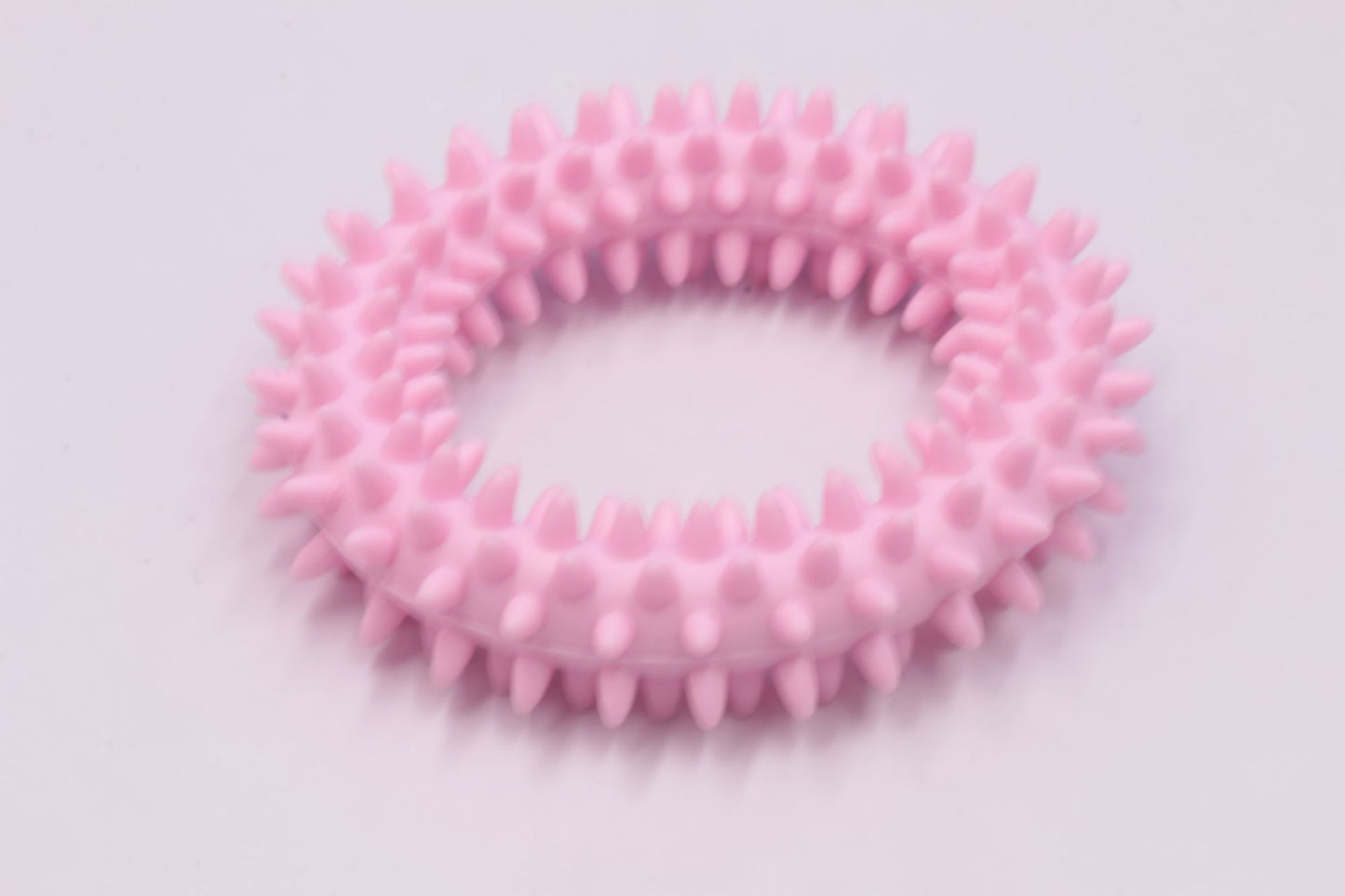 TPR Spiky Circle Dog Chew Ring, Bite-Training Molar Toy & Teeth-Cleaning Pet Supply