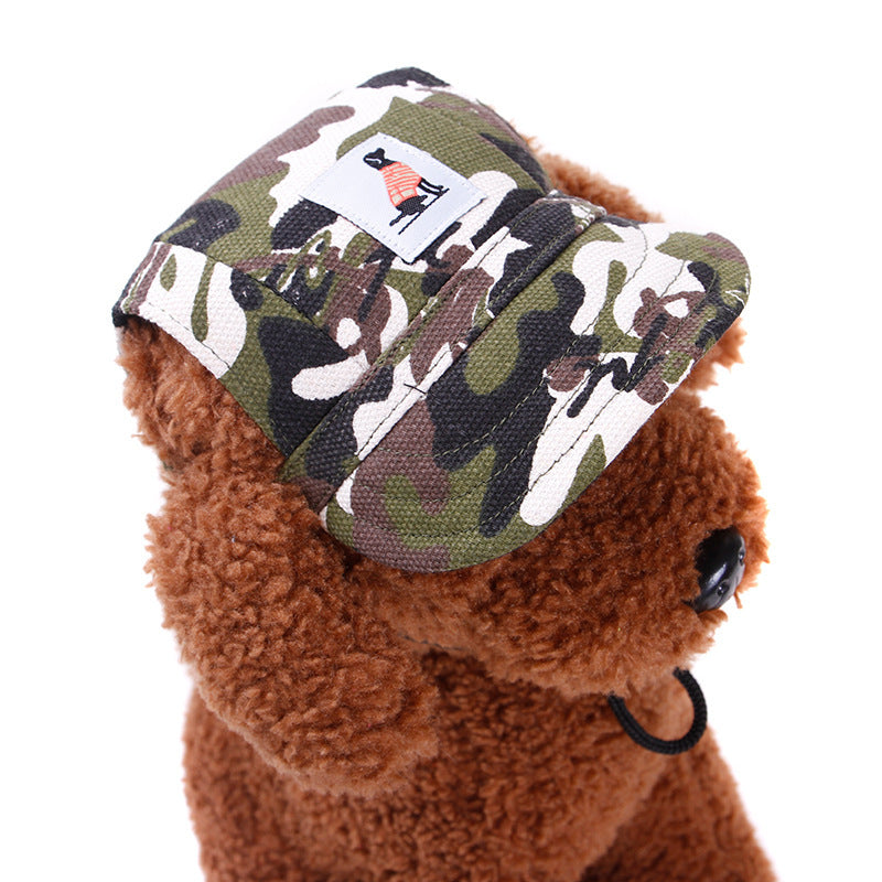 Sunshade Baseball Hat for Pets, Canvas & Oxford Duckbill Cap for Teddy, Corgi, Small & Large Dogs