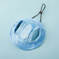 Tie-Dye Cotton Dog Sun Hat, Leaky Ears Anti-Shedding Pet Hat for All Seasons