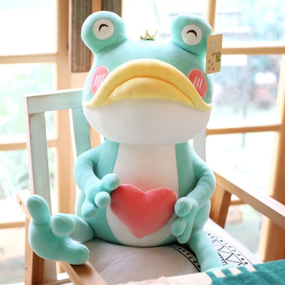All Smiles: Cute Big Mouth Love Frog Plush Toy (Simple & Soft).